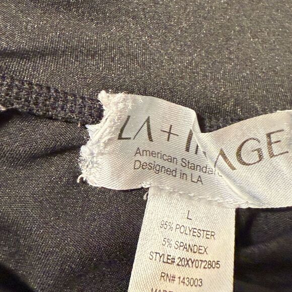 LA+ Image leggings herringbone self print sheer cutout size L - Picture 2 of 5